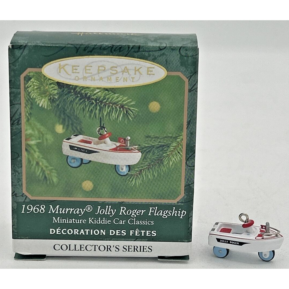 2000 Hallmark 1968 Murray Jolly Roger Flagship Kiddie Car Miniature Ornament U31